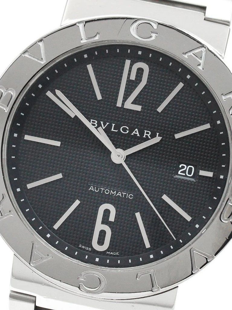Bvlgari Bvlgaribvlgari Bb42ss Date Black Dial Automatic Mens Watch944891